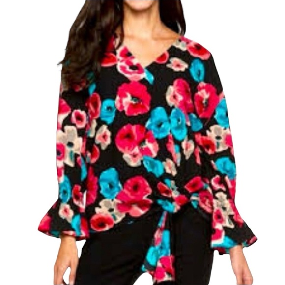 Juicy Couture Floral Blouse - Picture 1 of 6